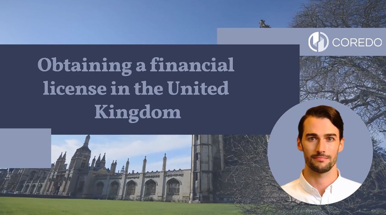 Obtaining a financial license in the UK COREDO