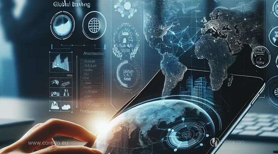 Ilustrace k sekci "Bankovní účty v zahraničí: nové reality a rizika roku 2025" v článku "Vliv geopolitiky na bankovní účty a licencování podnikání v roce 2025"