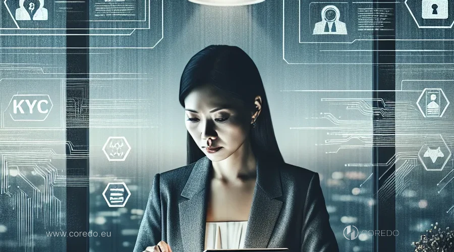 Illustration for the section "KYC and AML check: how to prepare for successful passing" in the article "How to pass a compliance check when opening an account in a foreign bank"
