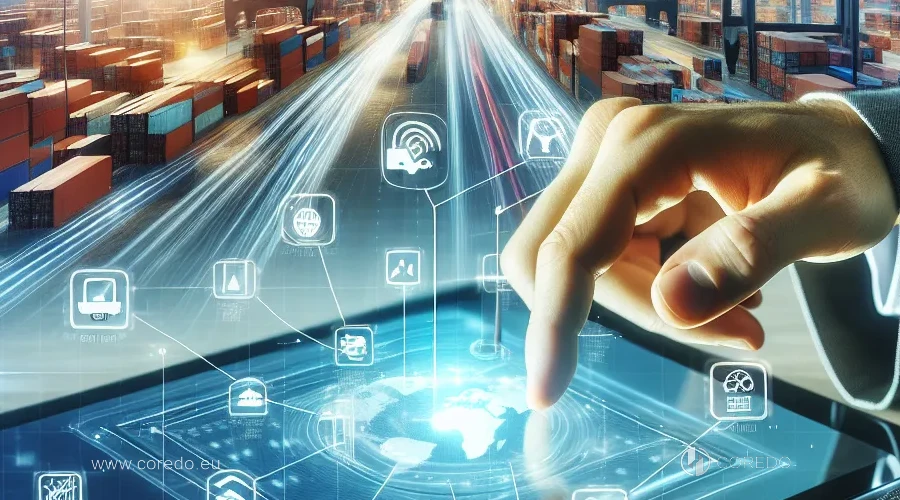 Иллюстрация к разделу «Инструменты для цифровизации в freight forwarding» у статті «Freight forwarder в логистике – ключевые функции»