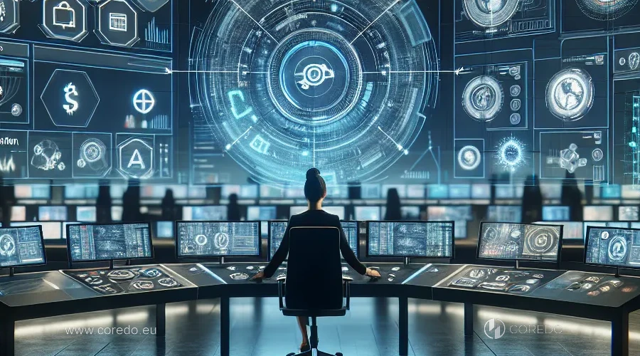 Illustration for the "AML Automation Technologies: Trends 2025" section in the "AML – Where to Learn the Basics and Practice" article