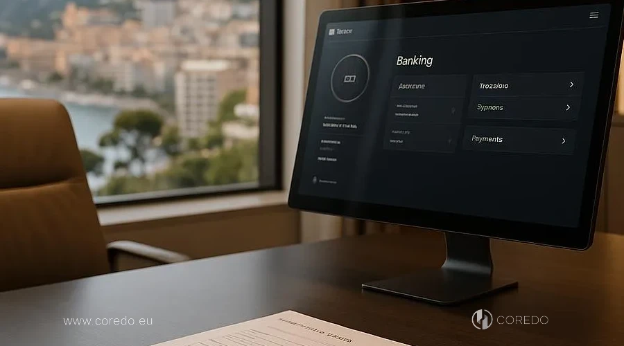 Illustration for the section 'Bank Account in Monaco: How to Open?' in the article 'Company in Monaco – why open and what are the features'