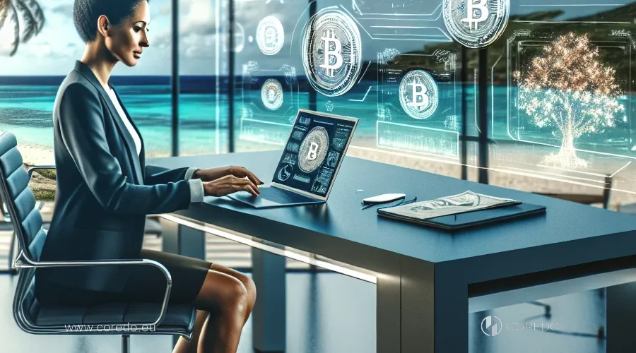Illustration for the section 'Banking Services for Crypto Companies in Barbados' in the article 'Cryptocurrency License in Barbados – Features of Registration'