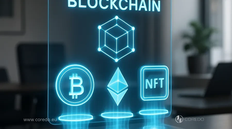 Illustration for the section «Blockchain and digital assets in the UAE» in the article «Digital Sands of the UAE: transformation of the economy and technologies»
