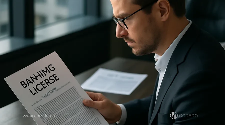 Illustration for the section «Stages of obtaining a banking license» in the article «Licensing of credit institutions main types»