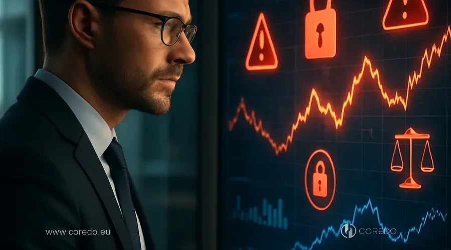 Illustration for the section «Financial and Legal Risks of Cybersecurity» in the article «Protecting the Organization from Cyber Threats: Strategies for a Digital Future»