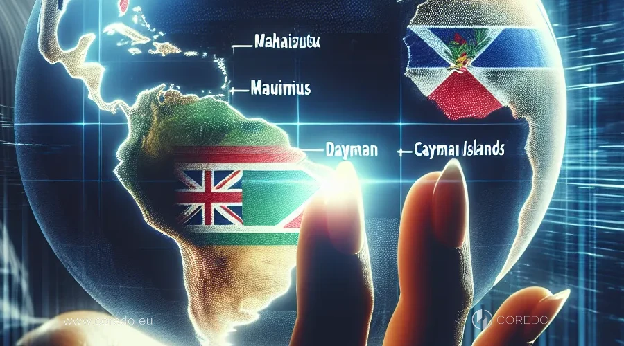 Illustration for the section 'Where to Open a Forex Company: Dominican Republic, Mauritius, Cayman Islands' in the article 'Forex License in the Dominican Republic - Business on the Beach'