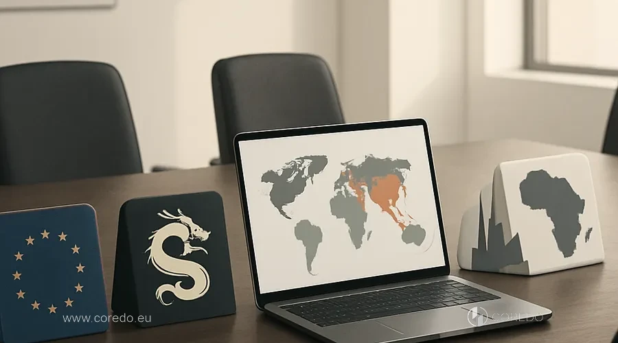 Illustration for the section «Where to register an affiliate company: EU, Asia, UAE, Africa» in the article «Affiliate marketing: choosing a country to open a company»