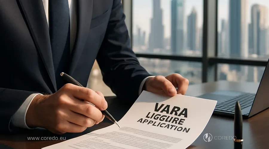 Illustration for the section 'How to obtain a VARA license in Dubai' in the article 'VARA license in Dubai 2025: procedure for obtaining'