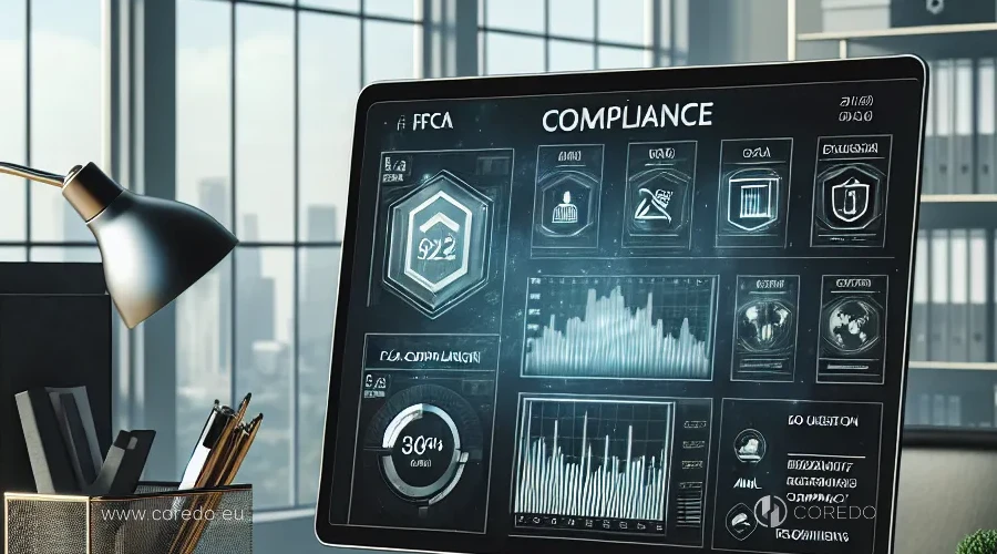 Illustration for the section 'FCA Compliance and AML Requirements' in the article 'Forex License in the UK – Minimum Requirements and Application Process'