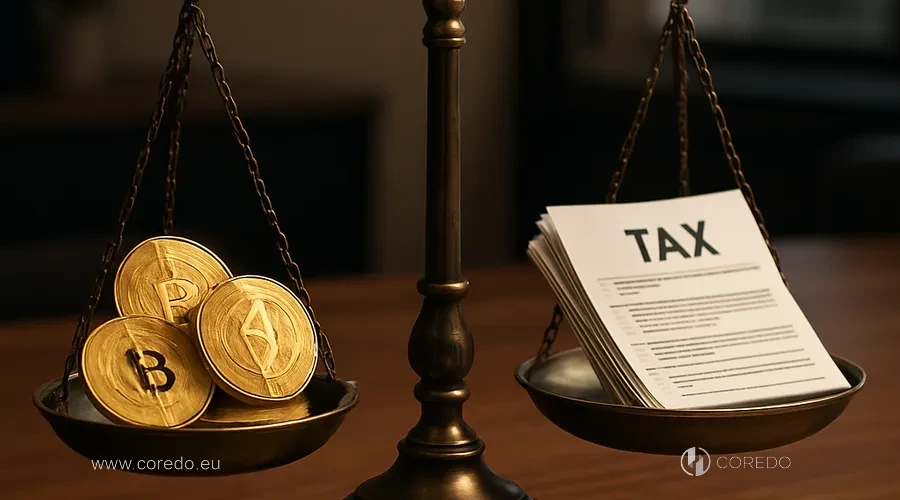 Illustration for the section «Tax risks for crypto investors 2025» in the article «Countries with zero cryptocurrency tax in 2025»