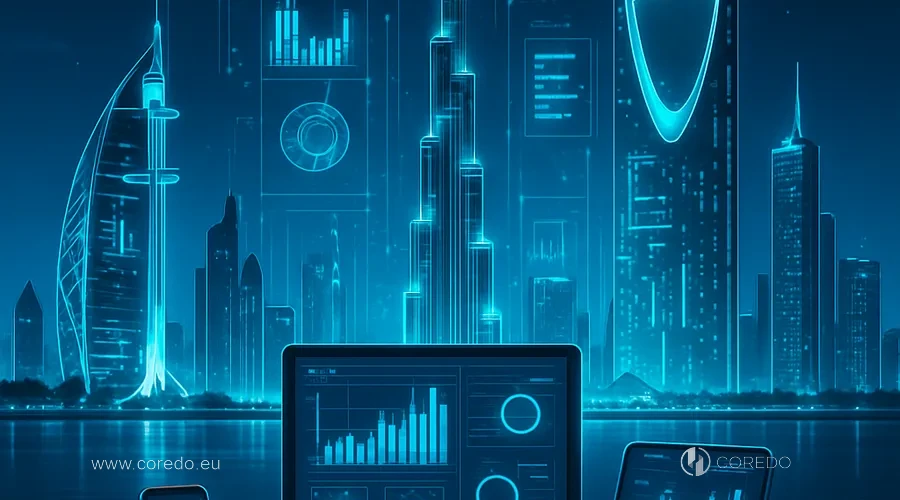 Illustration for the section «Digitalization of the UAE and Saudi Arabia» in the article «Digital sands of the UAE transformation of the economy and technologies»