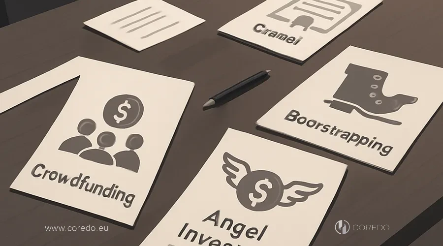 Illustration for the section 'Alternatives to venture capital and financing methods' in the article 'MBA and venture capital: is it worth getting a degree'