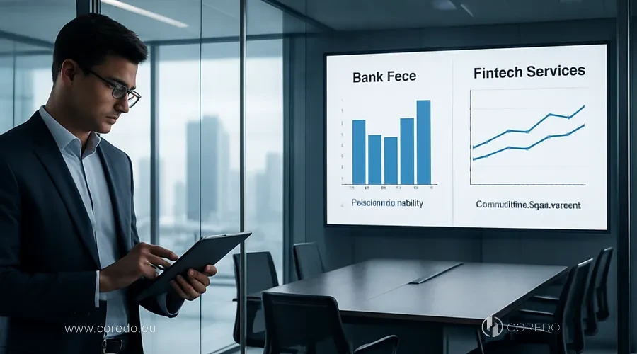 Illustration for the section 'Bank fees and fintech competition' in the article 'Bank fees and their role in limiting fintech competition'