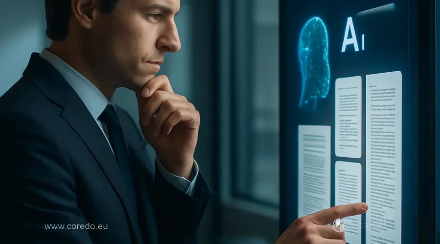 Illustration for the section 'Legal support for businesses with AI: strategies and practices' in the article 'Legislative aspects of the Commerce Clause in the context of artificial intelligence'