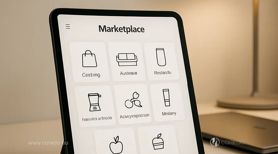 Illustration for the section «Scaling and development of marketplaces in Switzerland» in the article «Development of online marketplaces in Switzerland in 2025»
