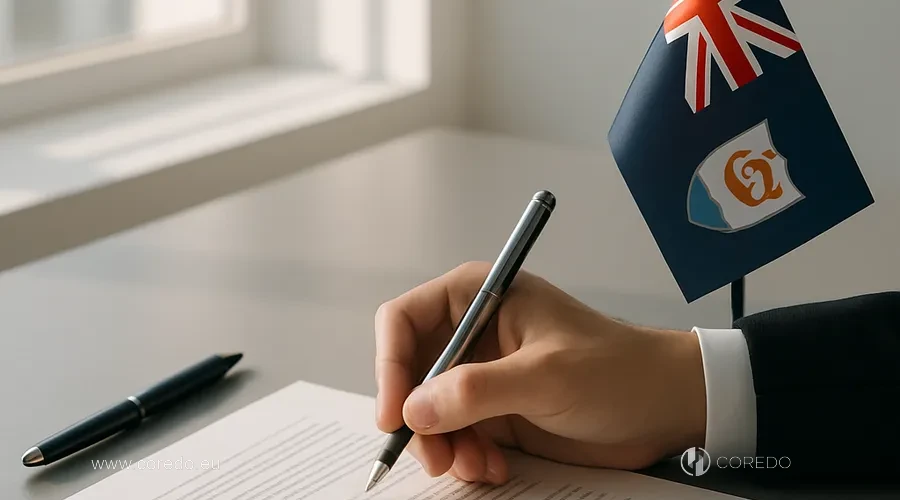 Illustration for the section «Company registration in Anguilla» in the article «Anguilla International Business Company structure and characteristics»