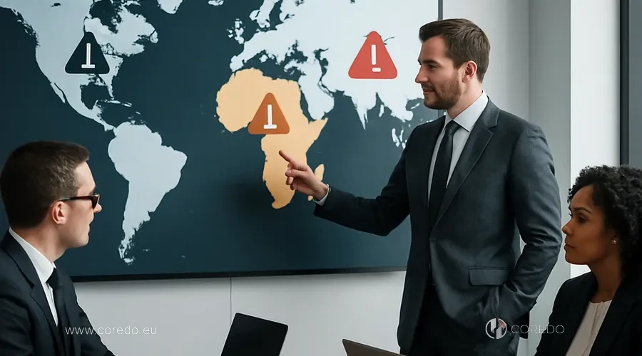 Illustration for the section «Risk management in Europe, Asia and Africa: practical tips» in the article «Key habits of effective risk officers»