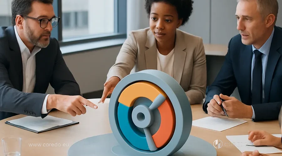 Illustration for the section «Business goals and the role of the flywheel model» in the article «The influence of goals and the flywheel mechanism on stable financial results»