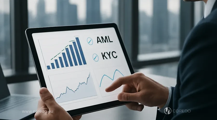 Иллюстрация к разделу «AML и KYC в Due Diligence для финтеха» у статті «Что такое Due Diligence и зачем он нужен финтеху»