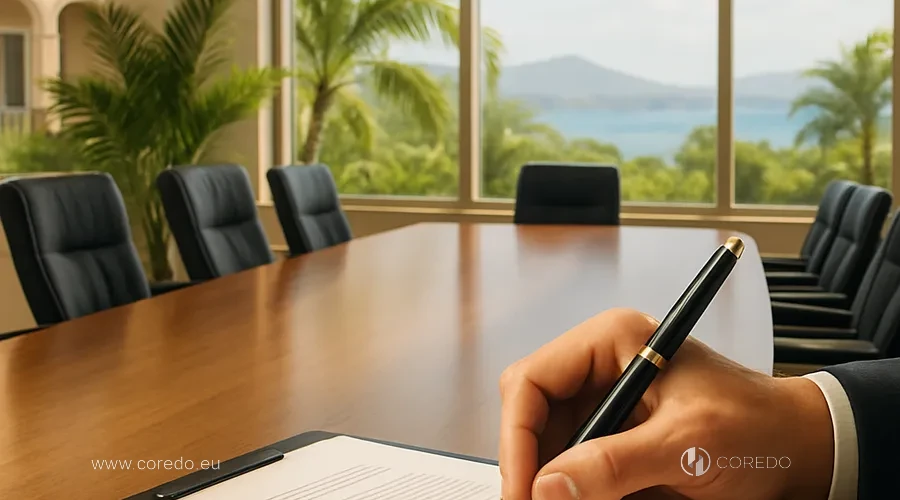 Illustration for the section «Corporate governance in St Kitts & Nevis» in the article «International business company St Kitts and Nevis – characteristics of the jurisdiction»