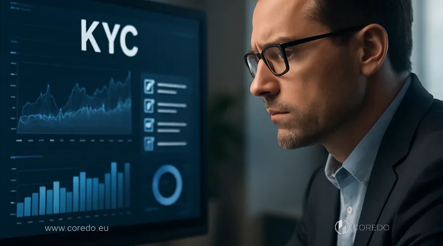 Ilustrace k oddílu „KYC procedury 2025: jak splnit požadavky“ v článku „AML v EU — jak splnit požadavky“