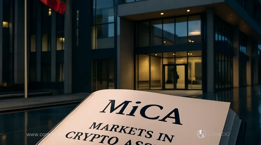 Illustration for the section 'Crypto Business Licensing in Lithuania under MiCA' in the article 'Crypto regulation in Lithuania - what changed in 2026'