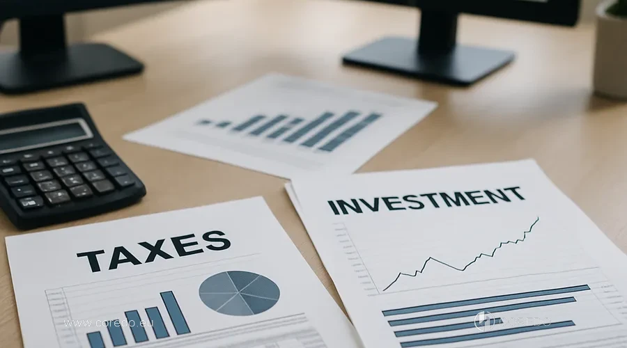 Illustration for the section ‘Main taxes for investment companies in the Czech Republic’ in the article ‘Investment companies of the Czech Republic - taxation and advantages for investors’