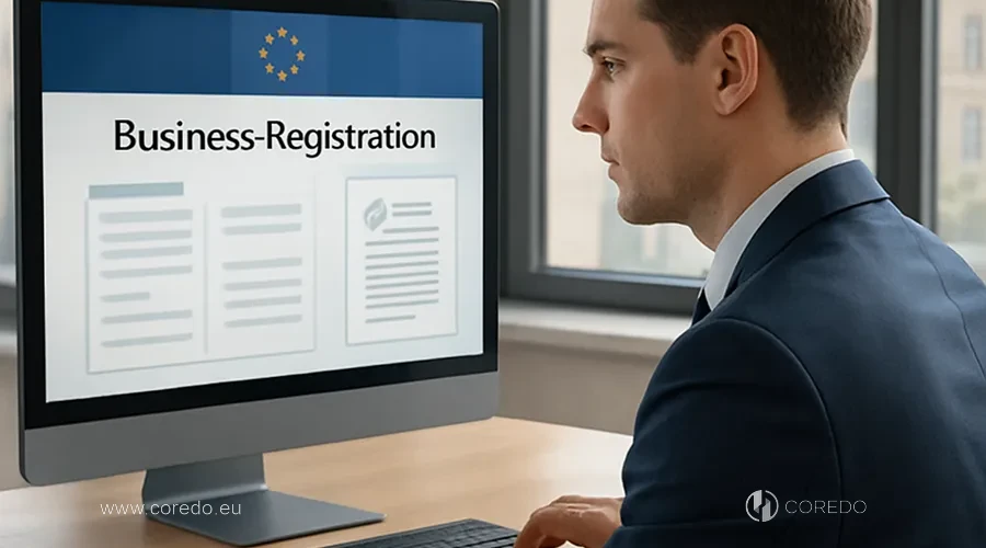 Illustration for the section «Registration of legal entities in the EU» in the article «Financial regulation in the EU — what to expect in 2026»