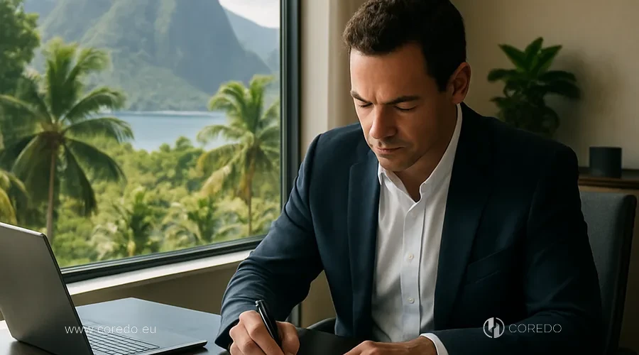 Ilustrace k oddílu «Registrace společnosti na Svaté Lucii» v článku «Mezinárodní obchodní společnost St Lucia – přehled podmínek»