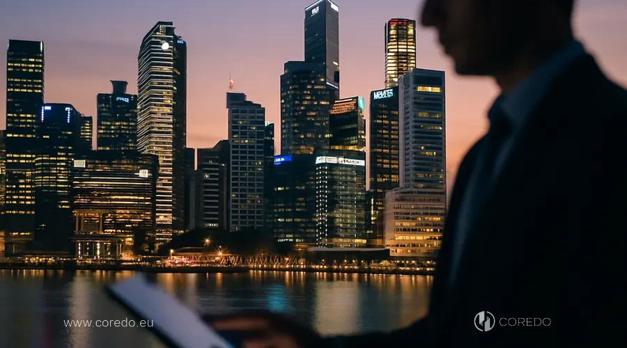 Иллюстрация к разделу «Сингапур: почему привлекает бизнес» у статті «Юридическая поддержка финтеха в Европе»