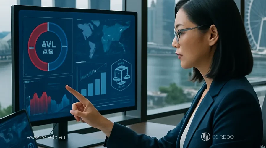 Иллюстрация к разделу «AML для финтех в Сингапуре vs глобальные стандарты» у статті «AML compliance для финтех-компаний в Сингапуре- ключевые отличия»