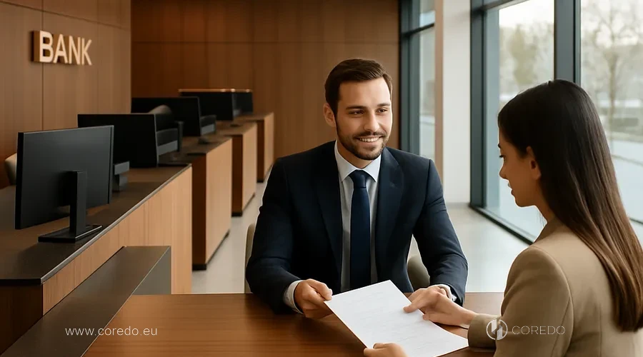Ilustrace k oddílu „Bankovní služby a otevření účtu v Lichtenštejnsku“ ve článku „Založení společnosti v Lichtenštejnsku – výhody“