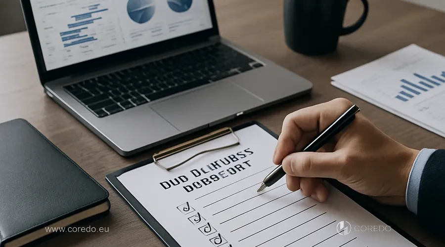 Ilustrace k oddílu „Due Diligence kontrola: krok za krokem“ v článku „Jak projít Due Diligence kontrolou v EU“