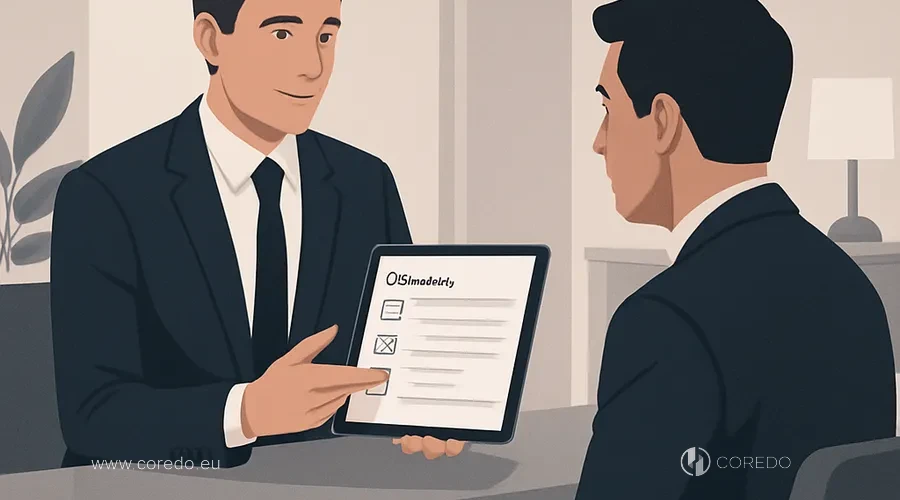 Иллюстрация к разделу «Этапы банковского онбординга юрлиц» у статті «Как структура бизнеса влияет на онбординг в банке»