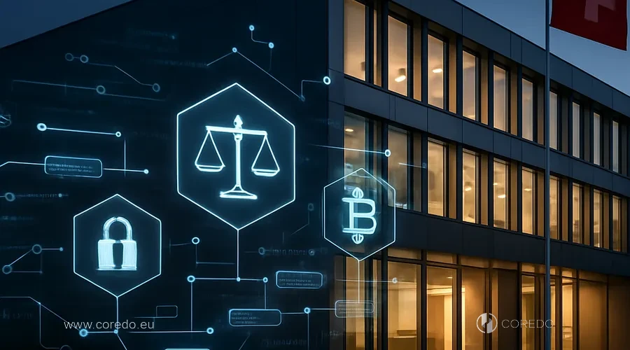 Иллюстрация к разделу «Крипторегулирование в Швейцарии в 2026 году» у статті «Сравнение крипторегулирования в Швейцарии и ЕС- что проще в 2026»