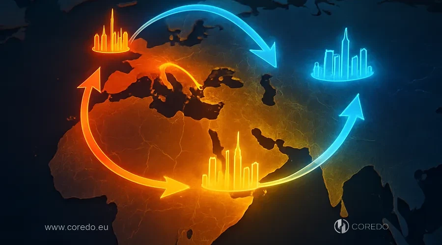 Illustration for the section «Scaling a business: Latvia, EU, Asia, CIS» in the article «Investment company in Latvia - regulatory and AML nuances»