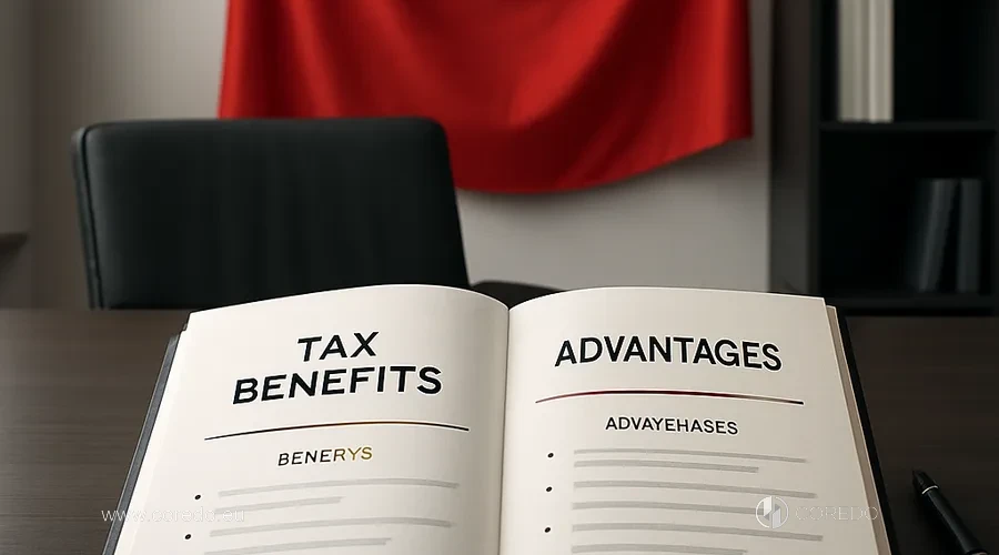 Ilustrace k oddílu „Daňové výhody společnosti v Lichtenštejnsku“ v článku „Založení společnosti v Lichtenštejnsku – výhody“