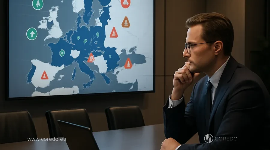 Illustration for the section "Purchasing an investment company in the EU, risks for businesses from the CIS and Asia" in the article "Common mistakes when buying an investment company in the EU"