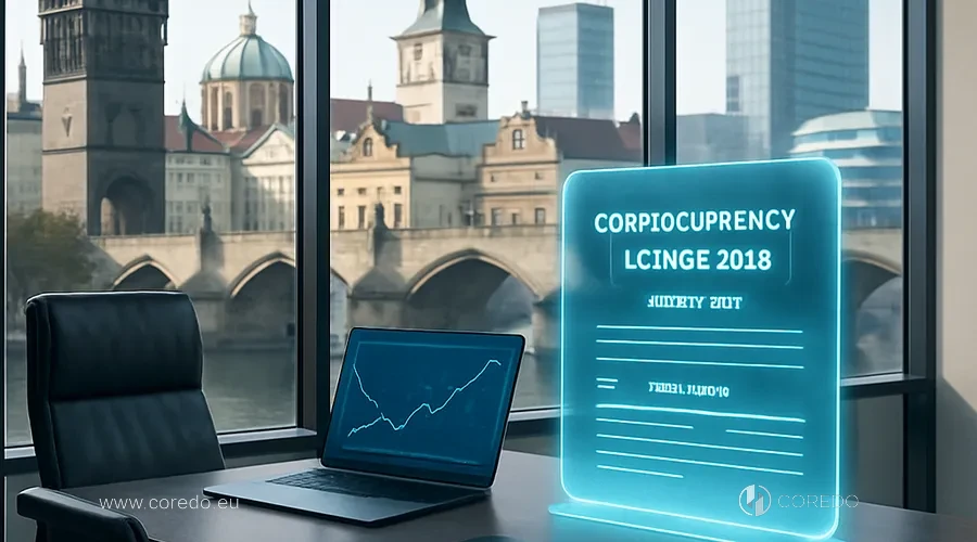 Illustration for the section «Obtaining a crypto license in the Czech Republic in 2026» in the article «Crypto license in the Czech Republic in 2026 - process and timelines»