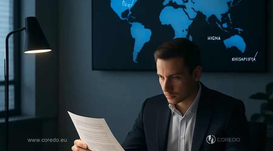 Иллюстрация к разделу «Регистрация компании: ЕС, Сингапур, Дубай - что важно» у статті «Checklist- AML-документы- которые реально смотрит банк»