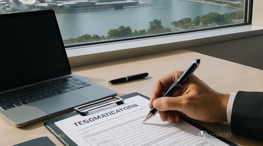 Ilustrace k oddílu „Registrace společnosti v Singapuru krok za krokem“ ve článku „Licence BaFin – jak ji získat v Německu“