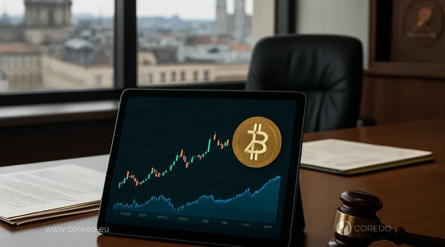 Иллюстрация к разделу «Регулирование криптовалют в ЕС в 2026 году» у статті «Сравнение крипторегулирования в Швейцарии и ЕС- что проще в 2026»