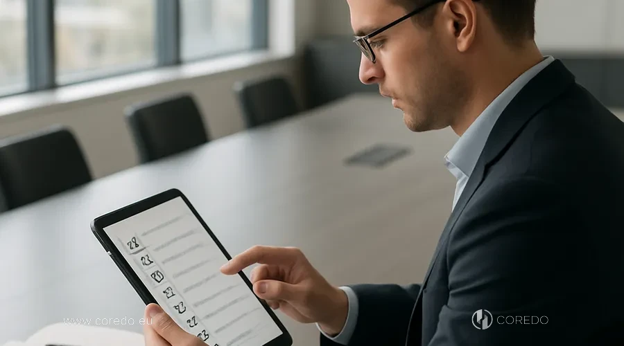 Illustration for the section 'Due diligence when buying an investment company: checklist for the owner' in the article 'Purchasing an investment company vs registering from scratch - advantages and risks'