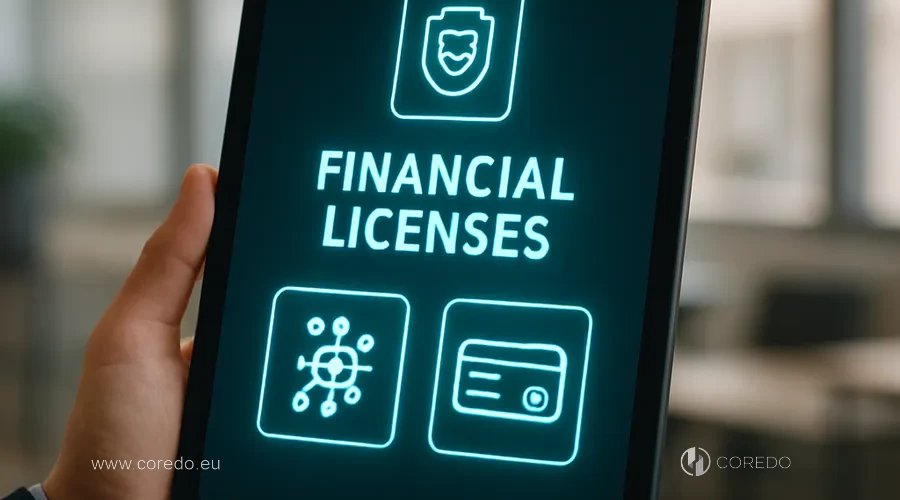 Иллюстрация к разделу «Финансовые лицензии: MiCA и платежные услуги» у статті «AML audit в Латвии- типовые findings»