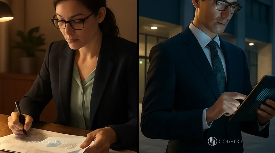 Иллюстрация к разделу «Internal vs external AML audit: различия» у статті «Внутренний vs внешний AML audit- что выбирают в ЕС»