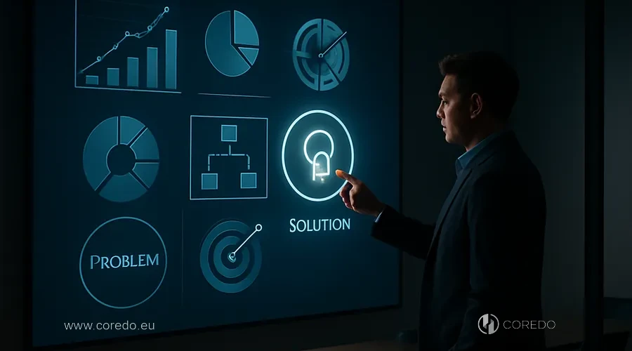Illustration for the section «COREDO Case Studies: real solutions» in the article «Sanctions-related AML — what EU regulators are looking at now»