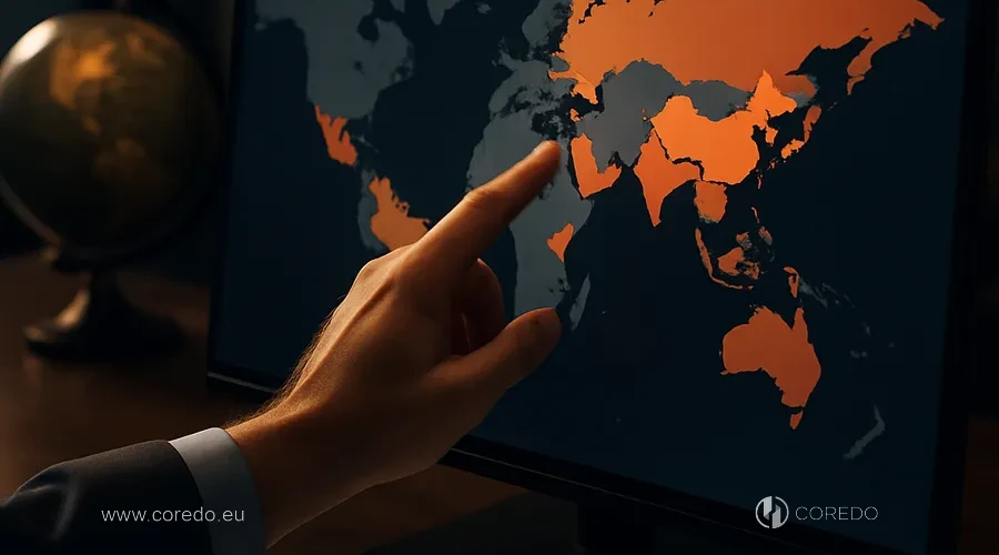 Illustration for the section «Sanctions control for international business» in the article «Sanction AML — what EU regulators are looking at now»