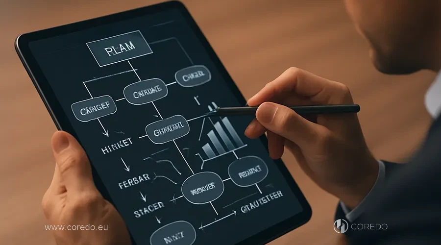 Иллюстрация к разделу «Ваши стратегические шаги» у статті «Почему банки ЕС отказывают в онбордиге компаниям с лицензией»