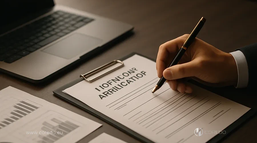 Ilustrace k sekci «Finanční licence: jak získat schválení» v článku «AML audit při změně beneficienta – co kontrolují banky»